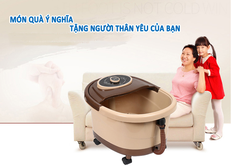 Bồn ngâm chân điều trị da lão hóa