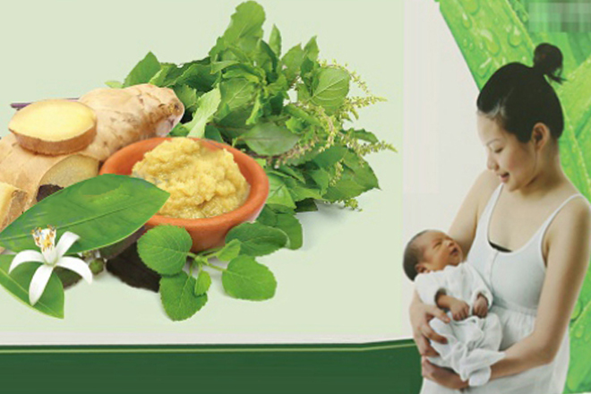 Xông hơi sau sinh bằng chậu ngâm chân và lều xông hơi