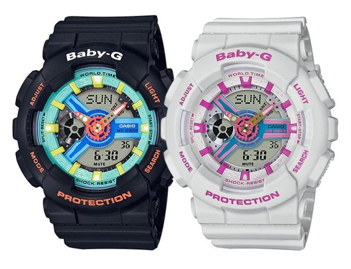 Review dòng đồng hồ Baby G nữ BA-110NR với thiết kế đa màu
bắt mắt